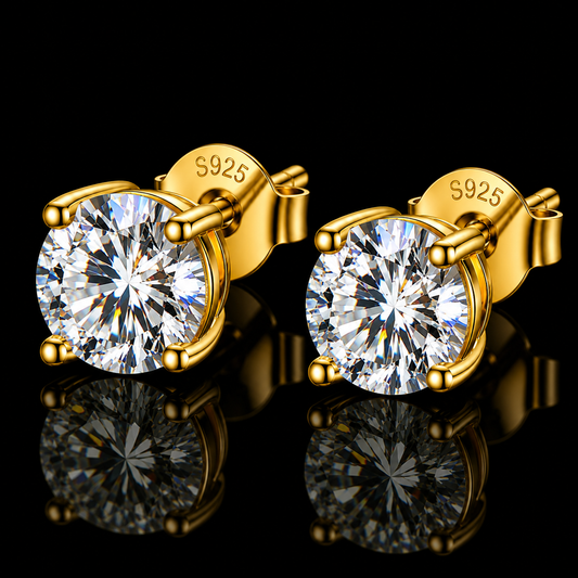 MOISSANITE EARRING STUD