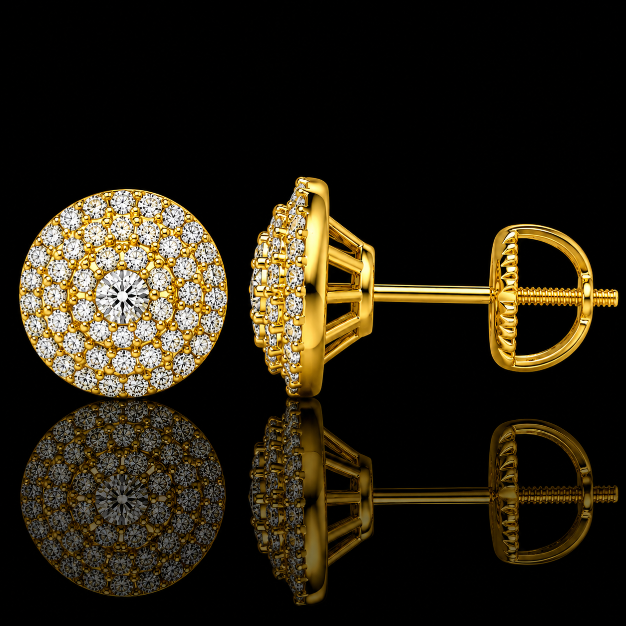 SPHERE BLOOM STUD EARRINGS