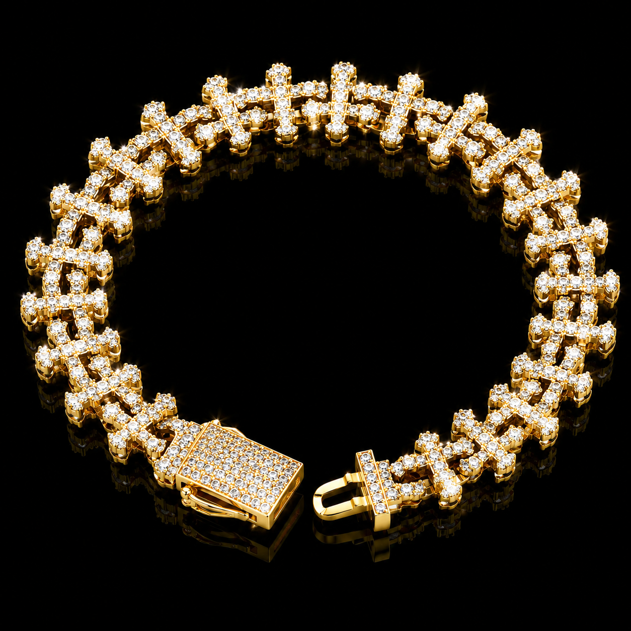 ICED CROSS BRACELETS