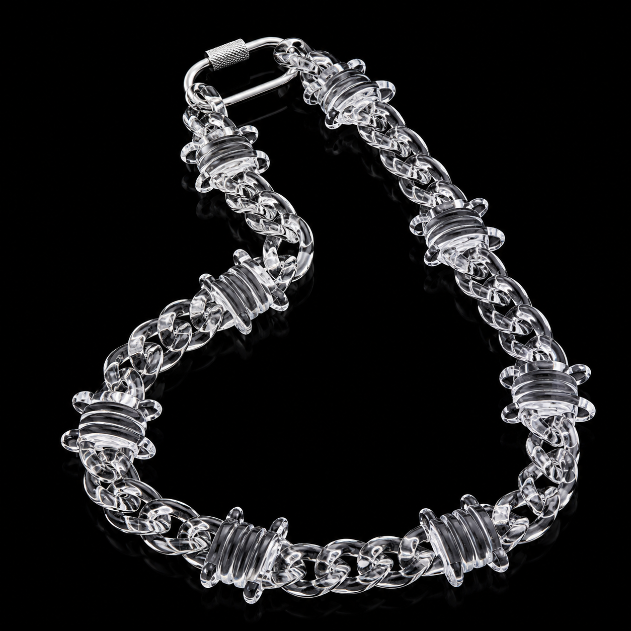 INFINITY SPIKE CHAIN NECKLACE