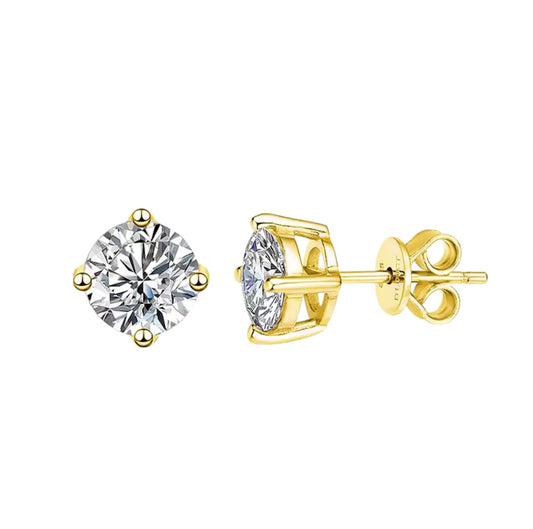 MOISSANITE EARRING STUD