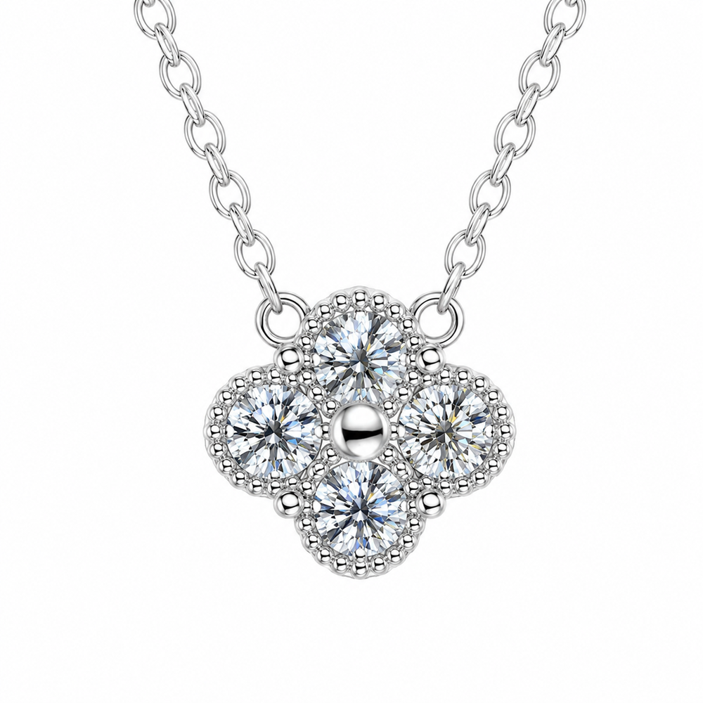 Moissanite Clover Necklace