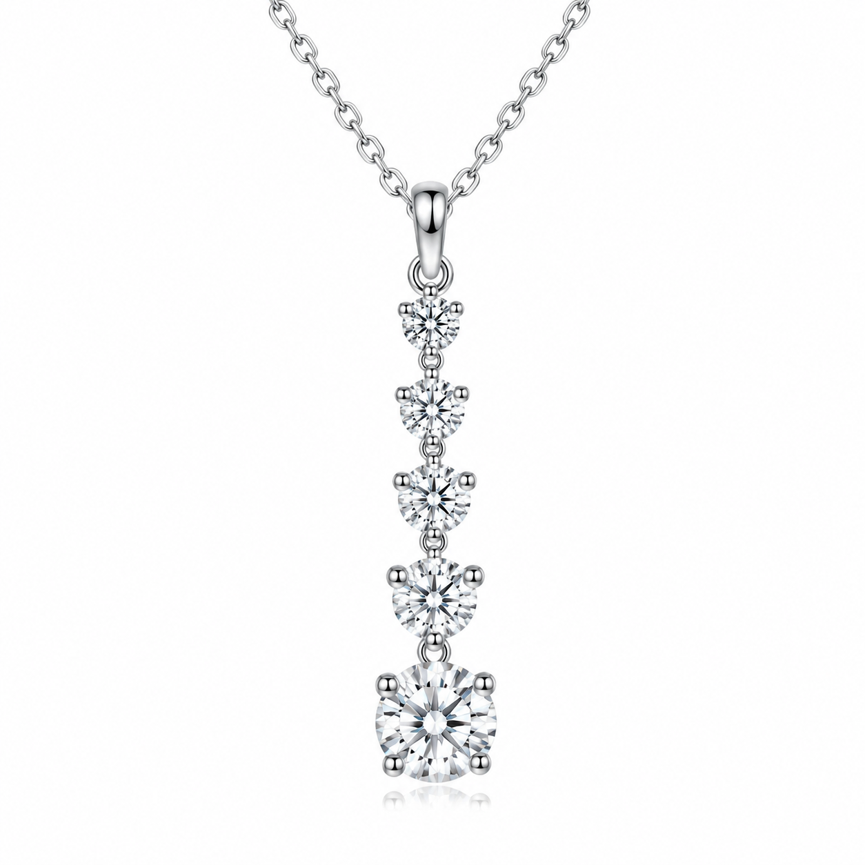 Moissanite Drop Necklace