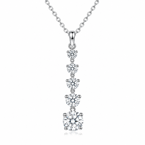 Moissanite Drop Necklace