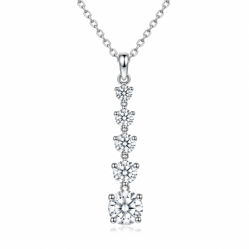 Moissanite Drop Necklace