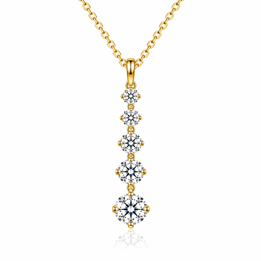Moissanite Drop Necklace