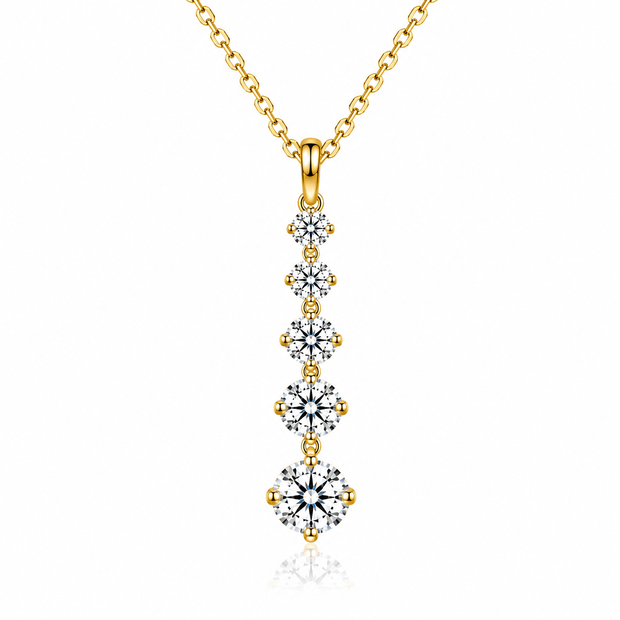 Moissanite Drop Necklace