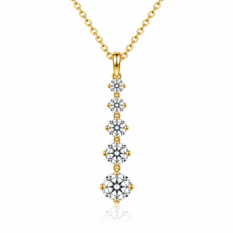 Moissanite Drop Necklace