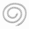 2mm silver / 16inch Necklace