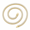 2mm gold / 16inch Necklace