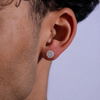 Moissanite Sphere Bloom Stud Earrings
