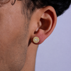 Moissanite Sphere Bloom Stud Earrings