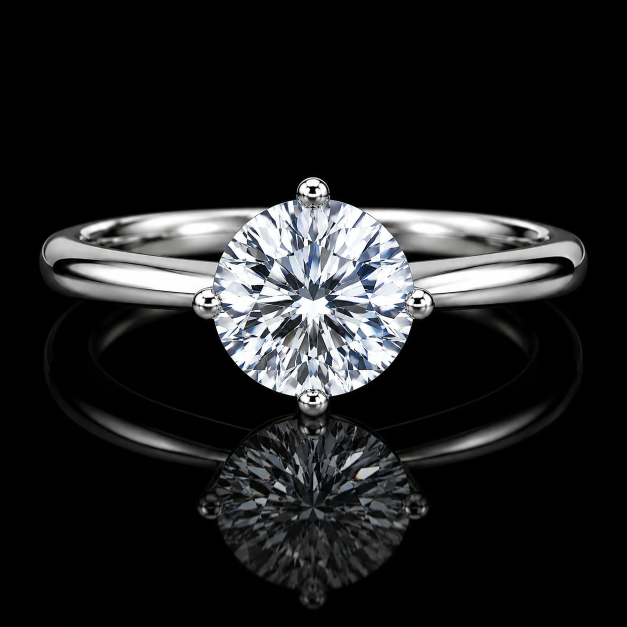 CLASSIC SOLITAIRE MOISSANITE RING