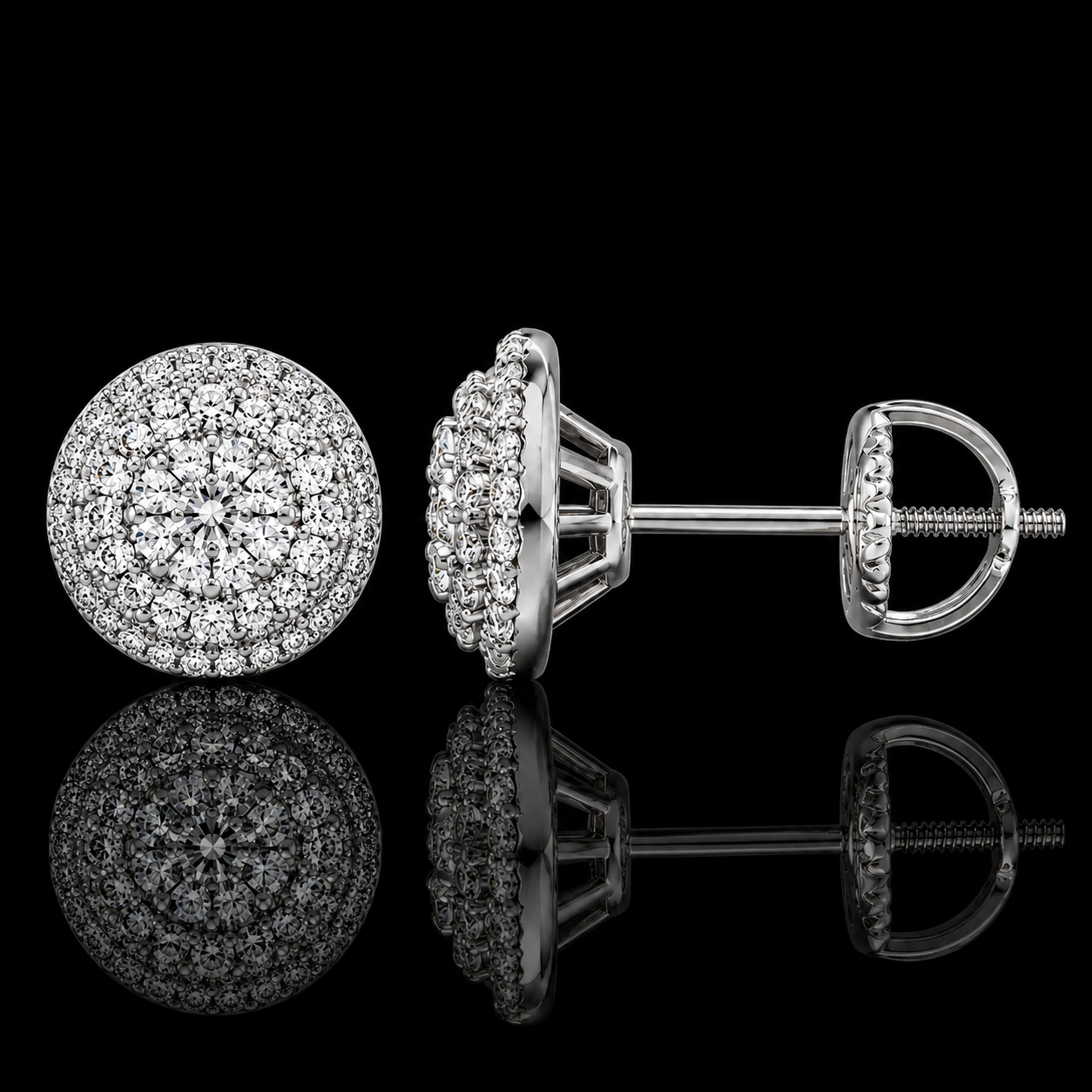 SPHERE BLOOM STUD EARRINGS