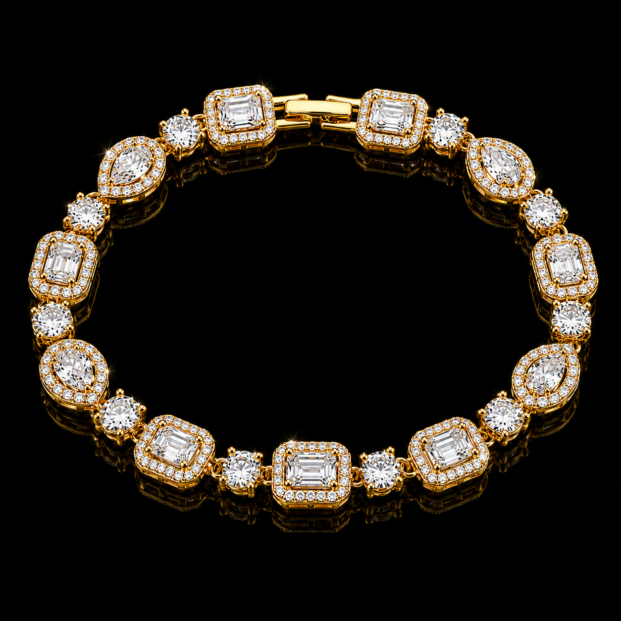 ICED MULTI STONE BRACELETS