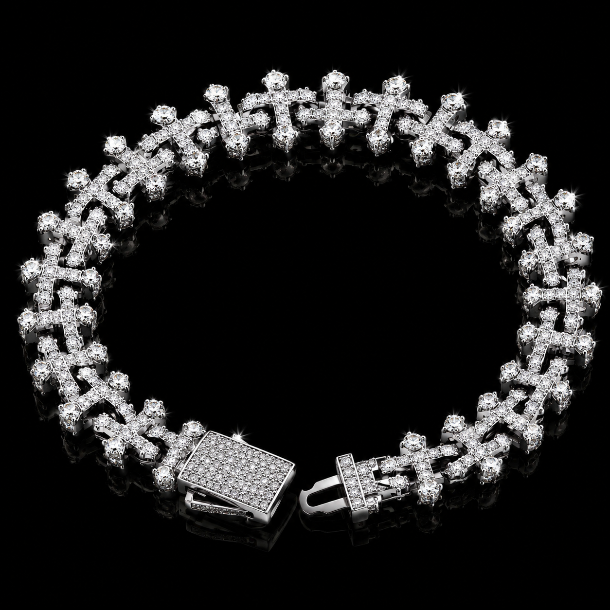 ICED CROSS BRACELETS