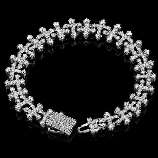 ICED CROSS BRACELETS