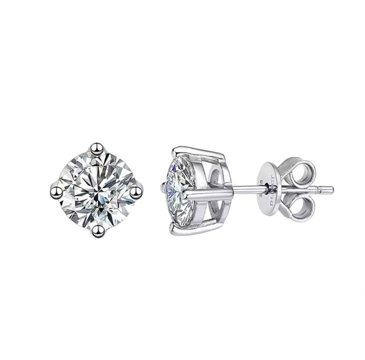 MOISSANITE EARRING STUD